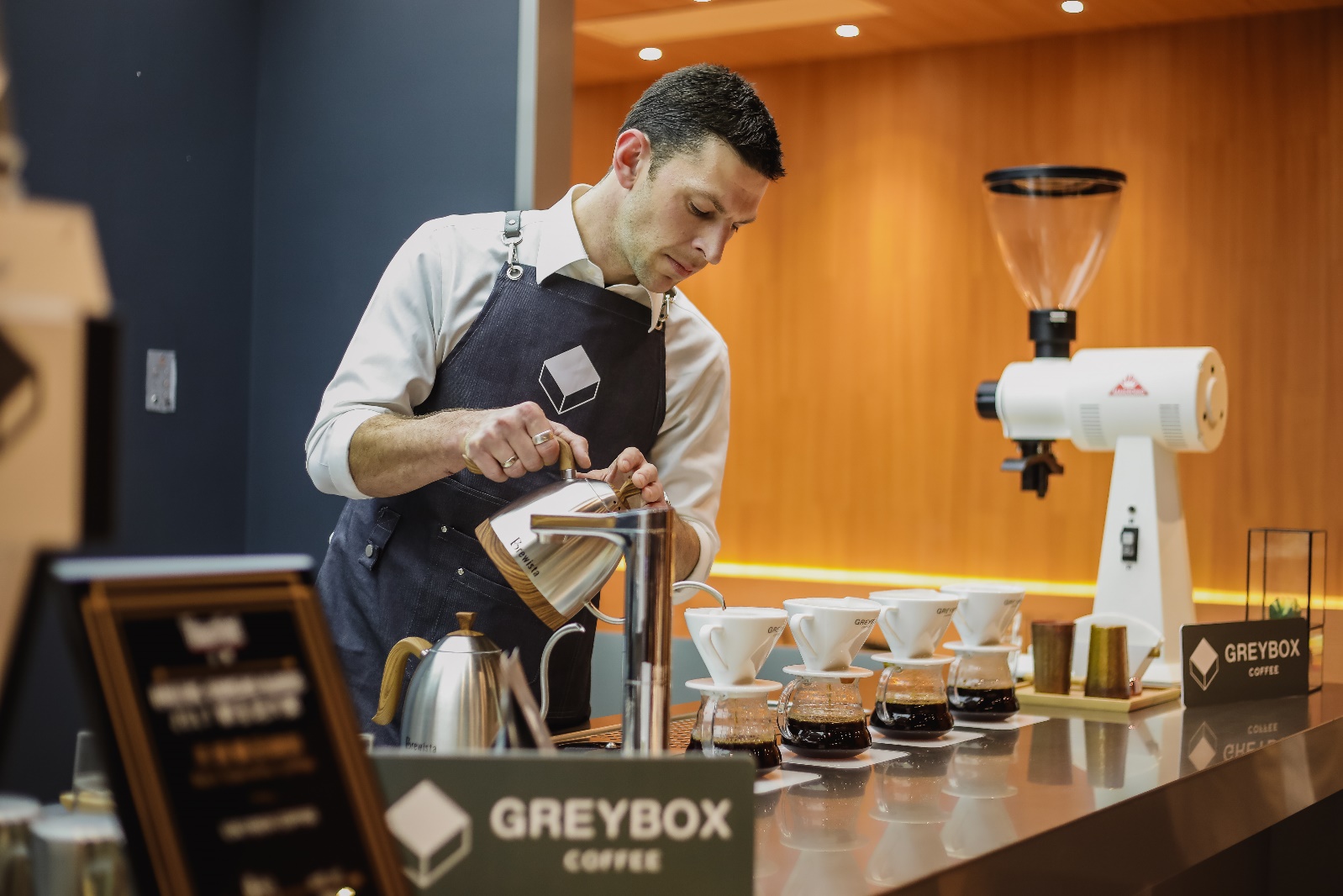 世界冠军咖啡师daleharris现身greyboxcoffee分享精品咖啡